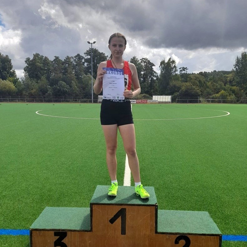 31.08.2025 LA Saarländische Jugendmeisterschaften U14 - Johanna zweifache Saarlandmeisterin